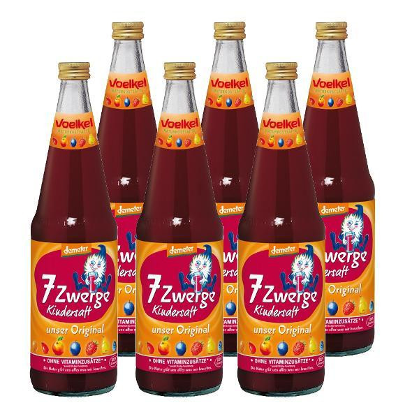 Produktfoto zu 7 Zwerge Kindersaft 6x0,7L