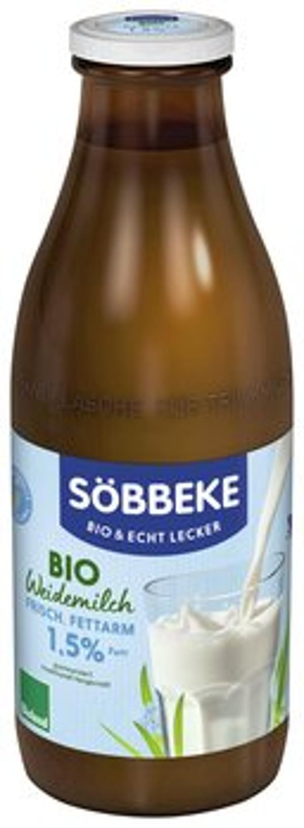 Produktfoto zu Weidemilch 1,5% - Flasche