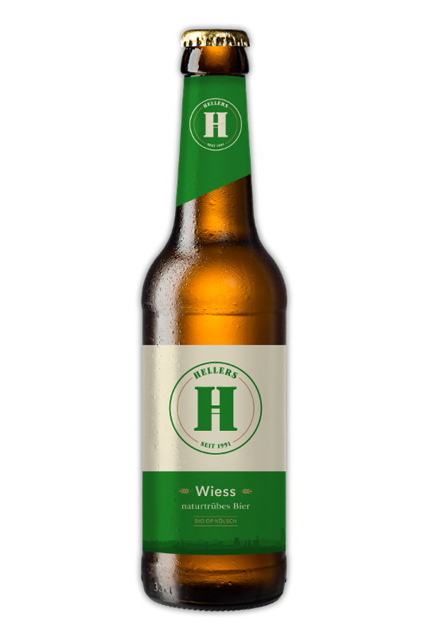 Produktfoto zu Hellers Wiess (Weiße) 24x0,33L